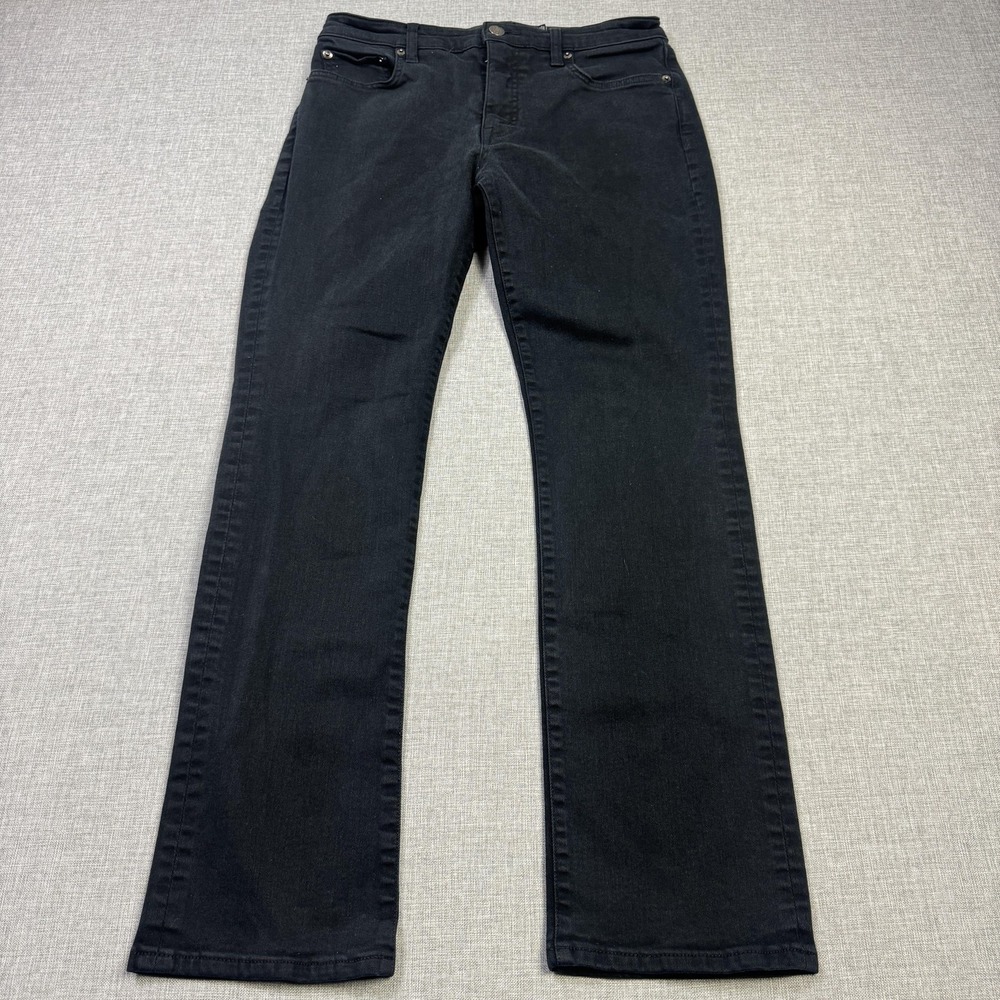 Lauren Ralph Lauren Jeans Womens 8 Black‎ Straight Stretch 28x28 Mid Rise